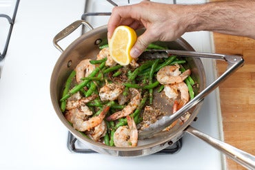 Add the shrimp: