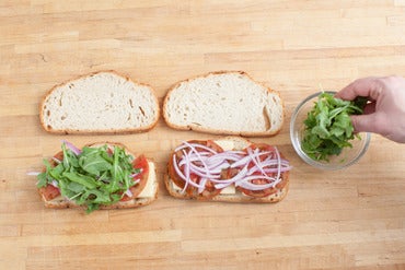 Assemble the sandwiches: