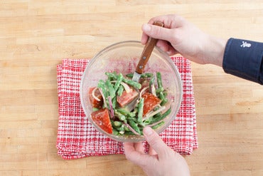 Make the Dijon green beans: