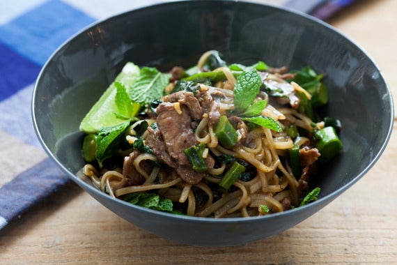 Beef Pad See Ew with Birdseye Chilis