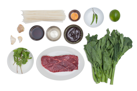 Beef Pad See Ew with Birdseye Chilis ingredients