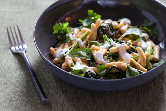Broccoli Rabe & Cavatelli Pasta with Harissa & Yogurt