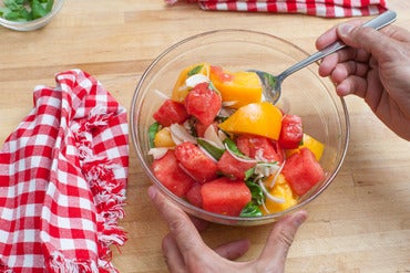 Make the salad: