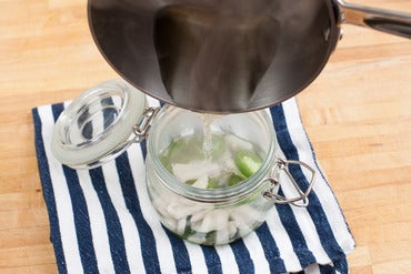 Make the pickled jalapeño & shallot: