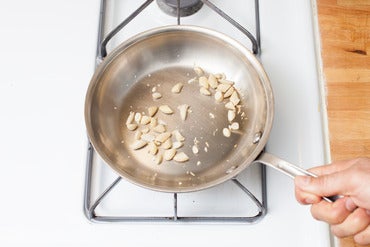 Toast the nuts: