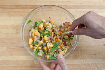 Make the salsa: