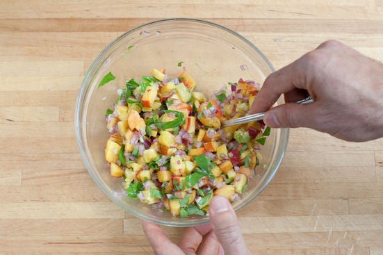 Make the salsa: