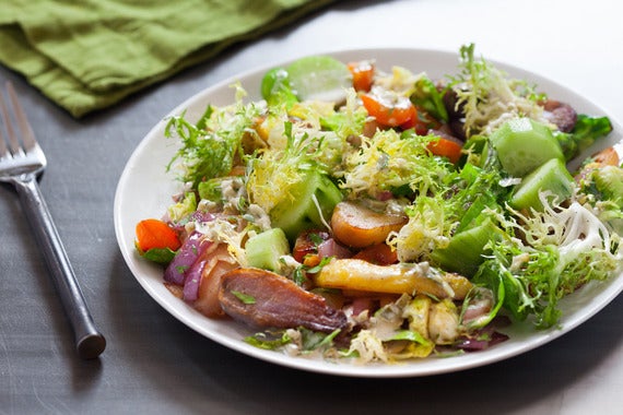 Heirloom Potato-Pepper Hash with Remoulade Sauce