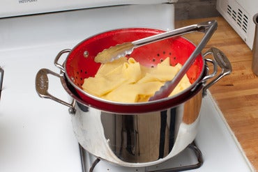 Boil the pasta: