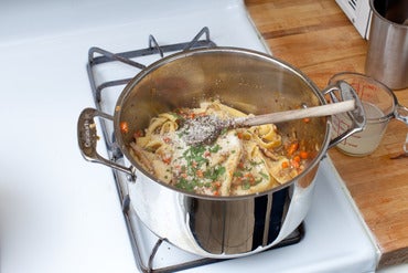 Finish the pasta: