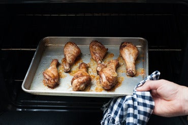 Roast the chicken:
