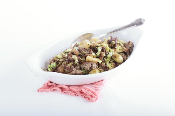 Gnocchi with Sausage and Savoy Cabbage