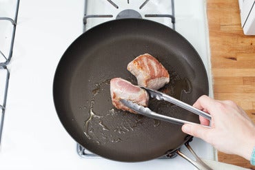 Cook the pork: