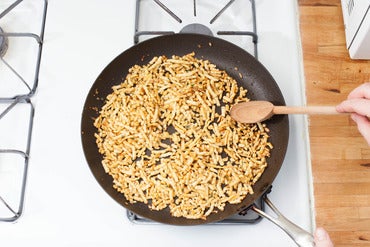 Finish the spaetzle: