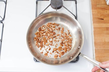 Toast the pecans: