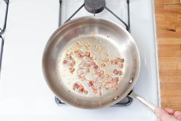 Cook the bacon: