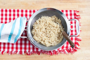 Cook the quinoa: