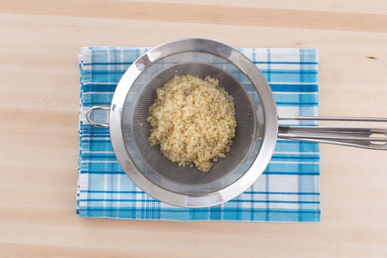 Cook the quinoa: