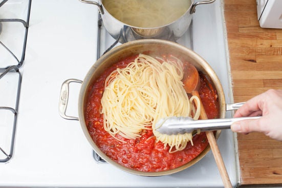 Cook the pasta: