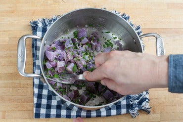 Cook the potatoes: