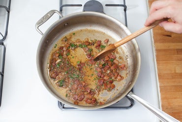 Make the bacon vinaigrette: