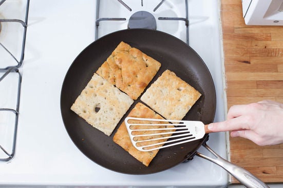 Toast the focaccia:
