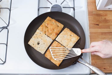 Toast the focaccia: