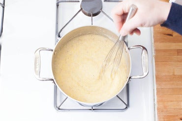 Cook the polenta:
