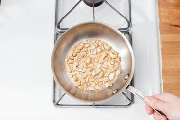 Toast the cashews: