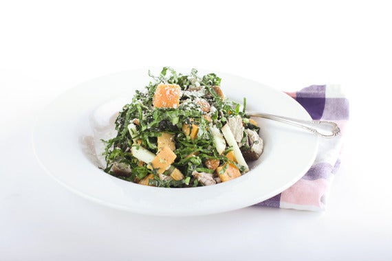 Seared Tuna with Black Tuscan Kale Salad