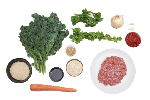 Mexican Albondigas Soup with Kale & Quinoa ingredients