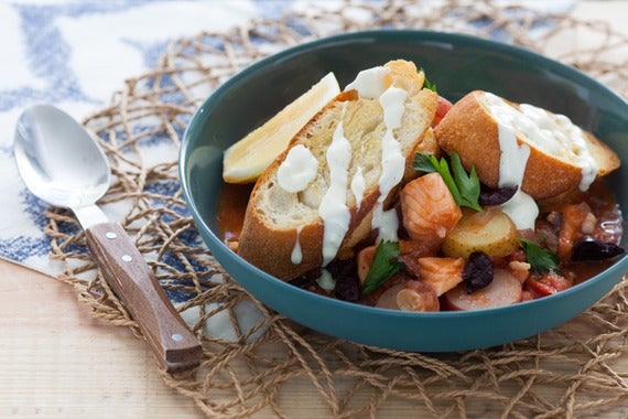 Provençal Fish Stew with Toasted Baguette & Aioli