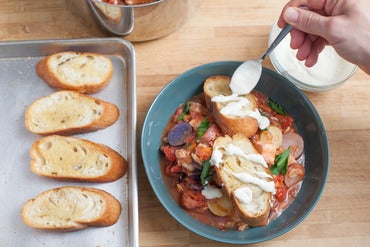 Make the aioli & plate your dish: