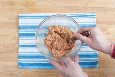 Make the filling & dumpling sauce: