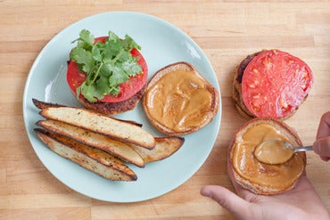 Assemble the burgers & enjoy:
