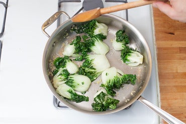 Cook the vegetables: