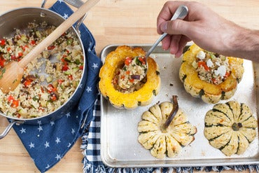 Stuff the squash: