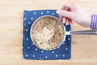 Cook the brown rice: