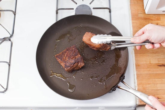 Cook the steak: