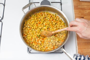 Finish the chickpeas: