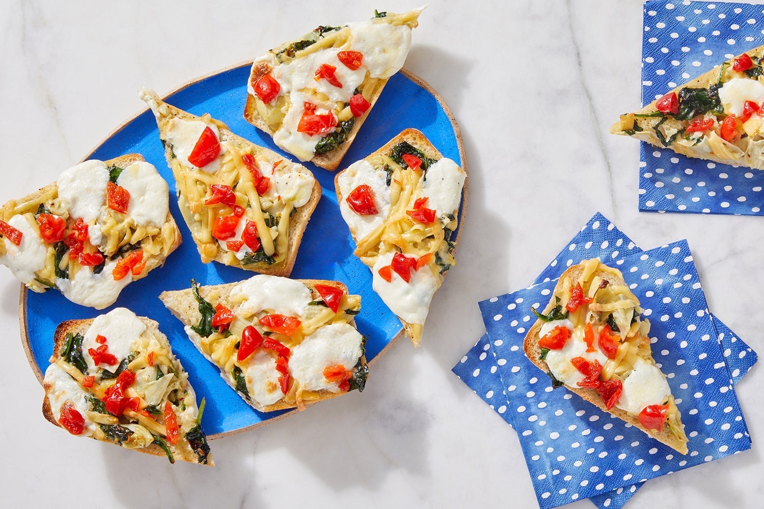 Recipe Spinach & Artichoke French Bread Pizza with Smoked Gouda