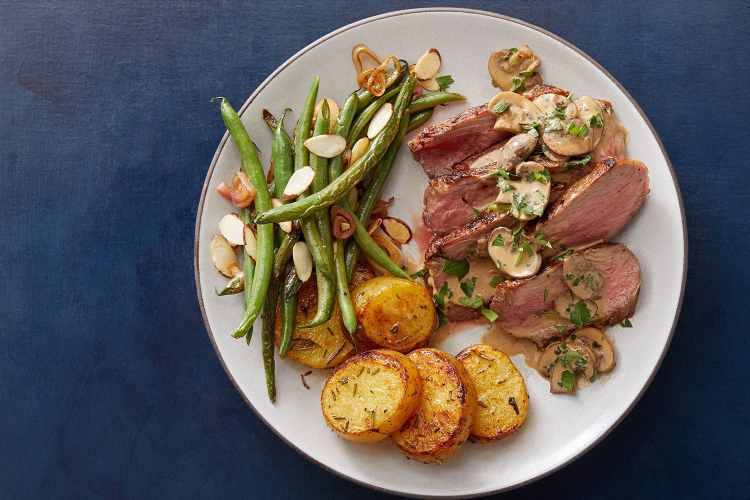 Recipe: Ribeye Steak & Mushroom Cream Sauce with Rosemary & Garlic