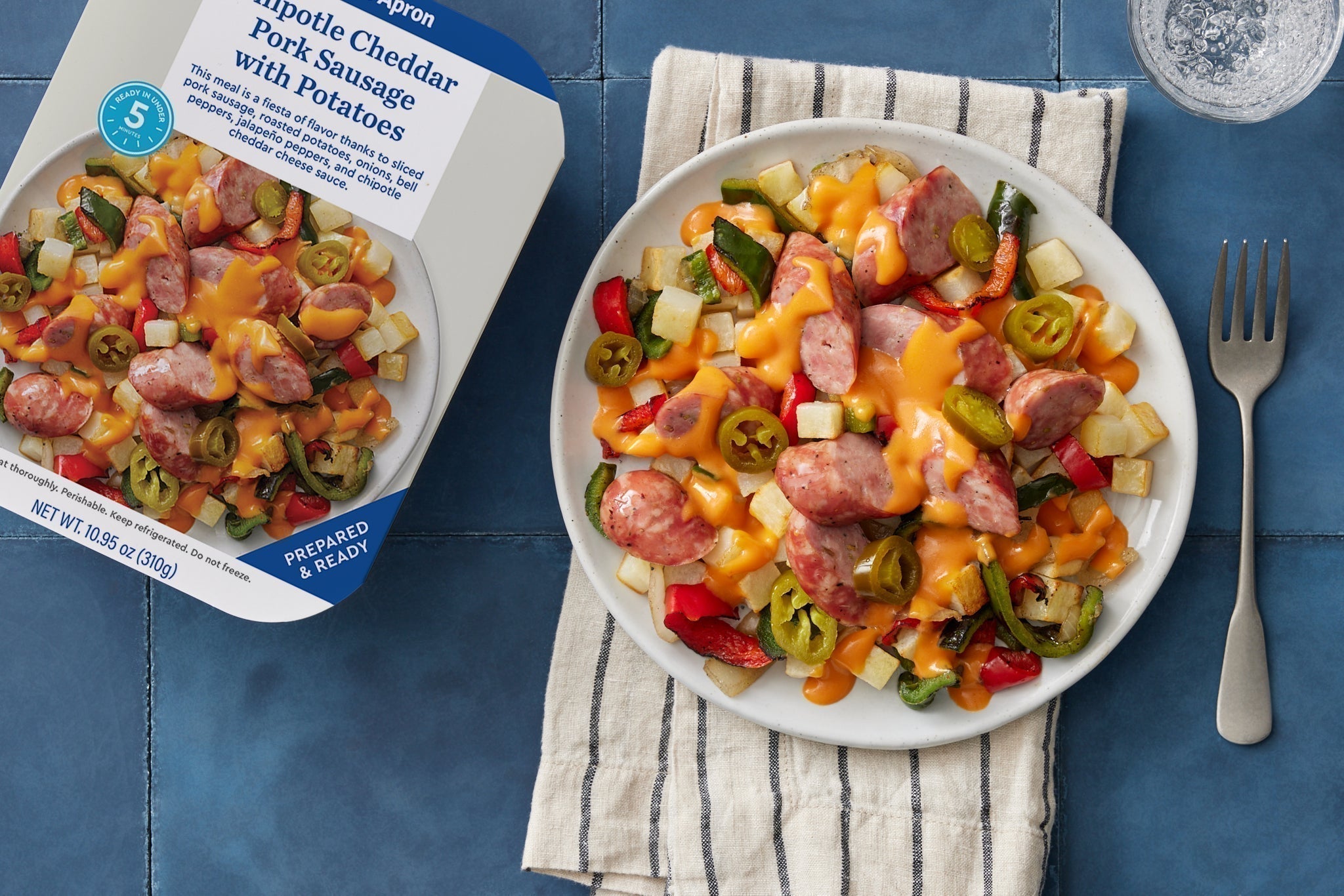 Recipe Chipotle Cheddar Pork Sausage with Potatoes, Peppers & Onions