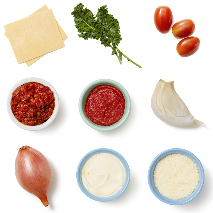 Recipe HandCut Pappardelle with Kale & Spicy Tomato Sauce Blue Apron