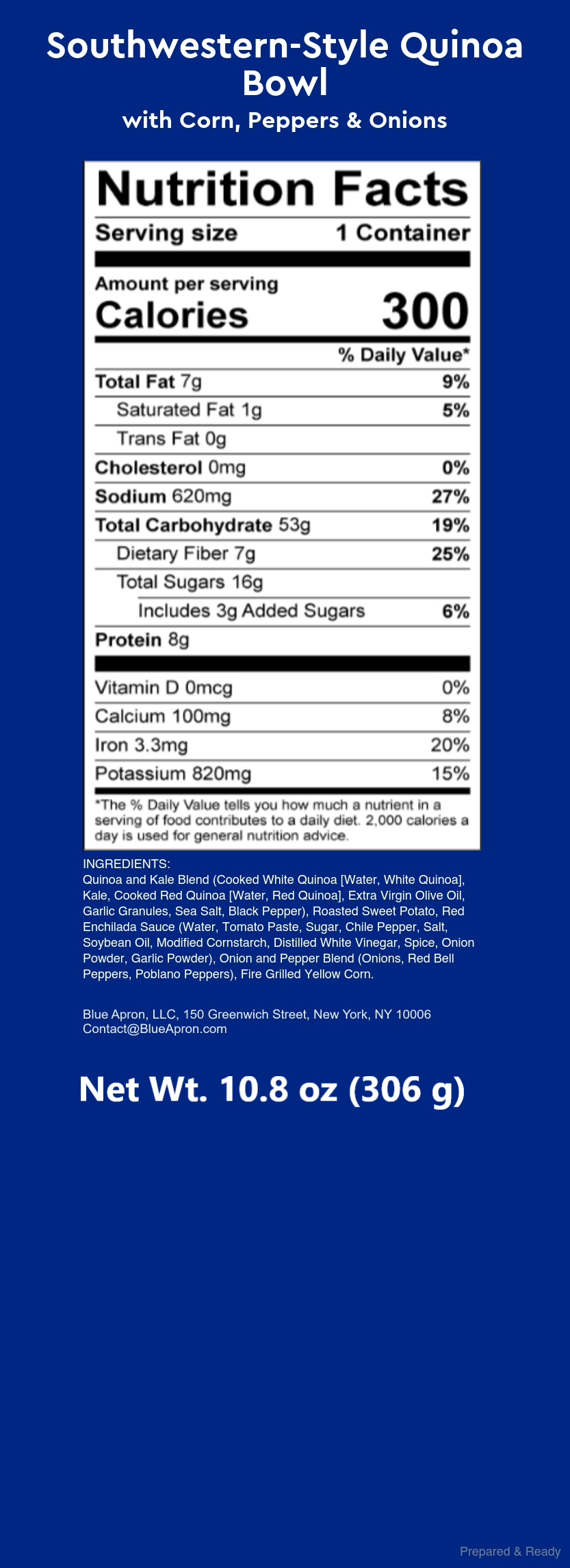 Recipe SouthwesternStyle Quinoa Bowl with Corn, Peppers & Onions