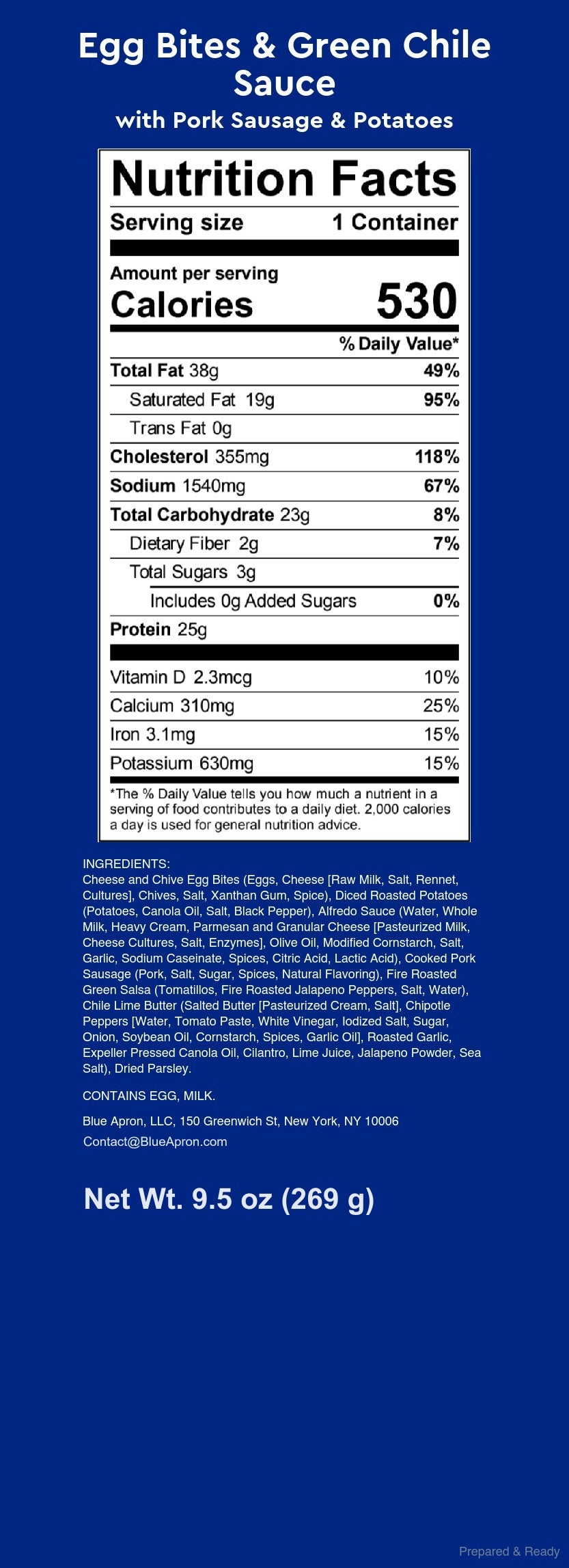 Recipe Egg Bites & Green Chile Sauce with Pork Sausage & Potatoes
