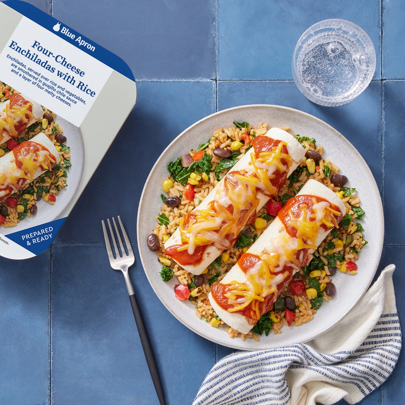 Recipe FourCheese Enchiladas with Rice & Vegetables Blue Apron