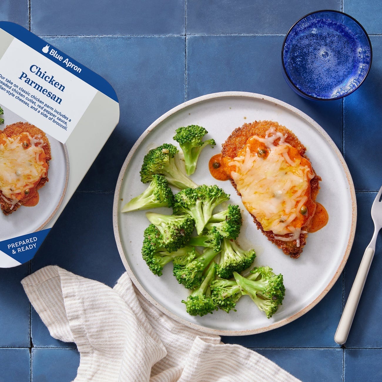 Recipe Chicken Parmesan with Red Pepper Sauce & Broccoli Blue Apron