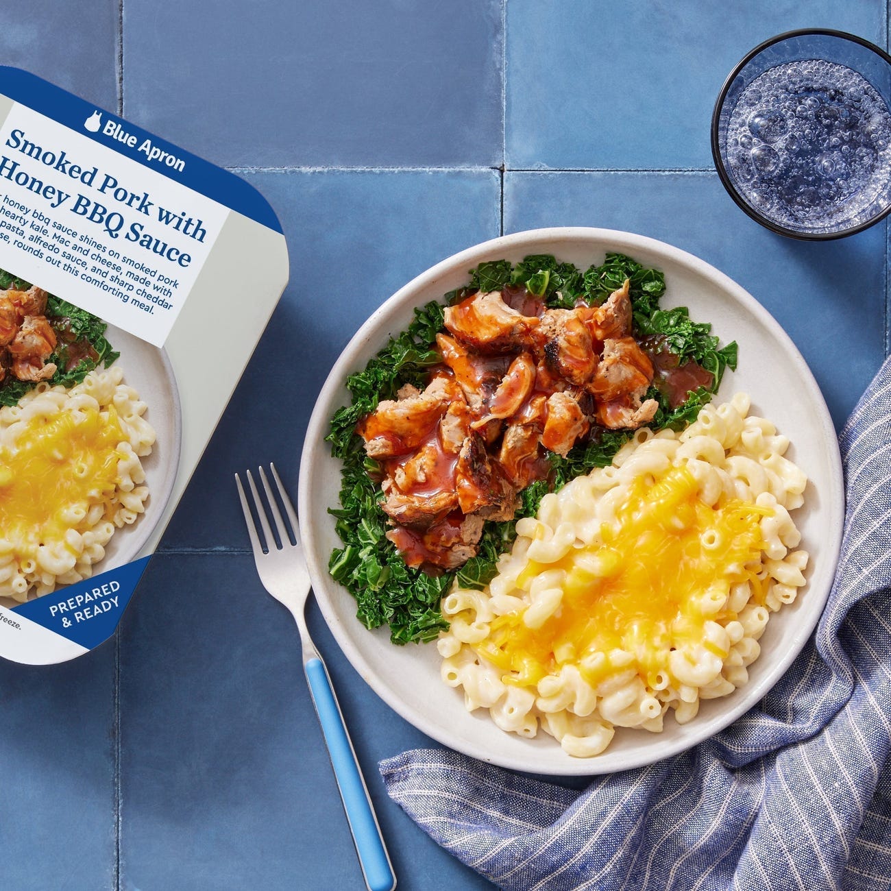 Recipe Smoked Pork & Honey BBQ Sauce with Mac & Cheese Blue Apron