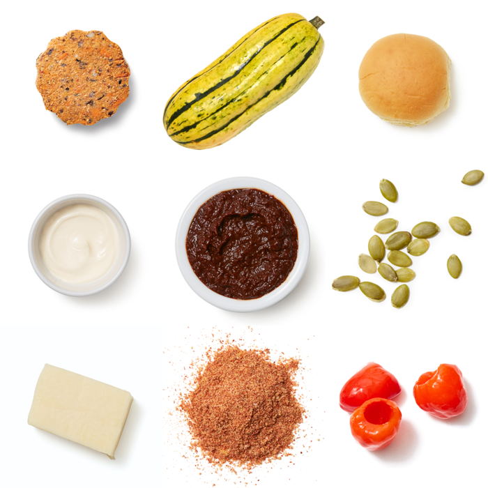Recipe Melty Pimento Cheeseburgers with Spicy Roasted Squash Blue Apron